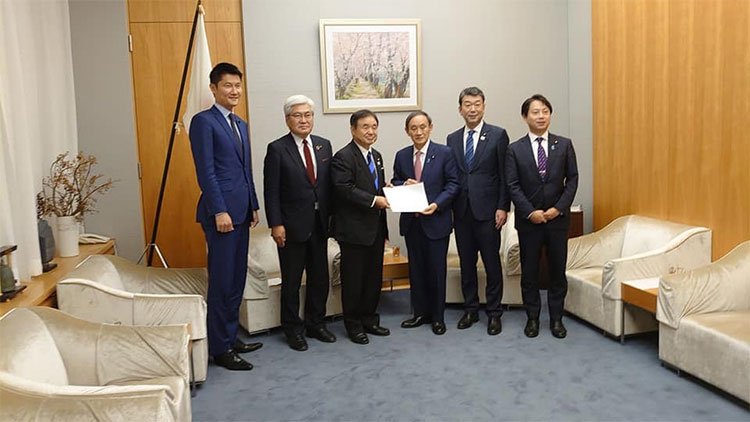 菅官房長官への申し入れ