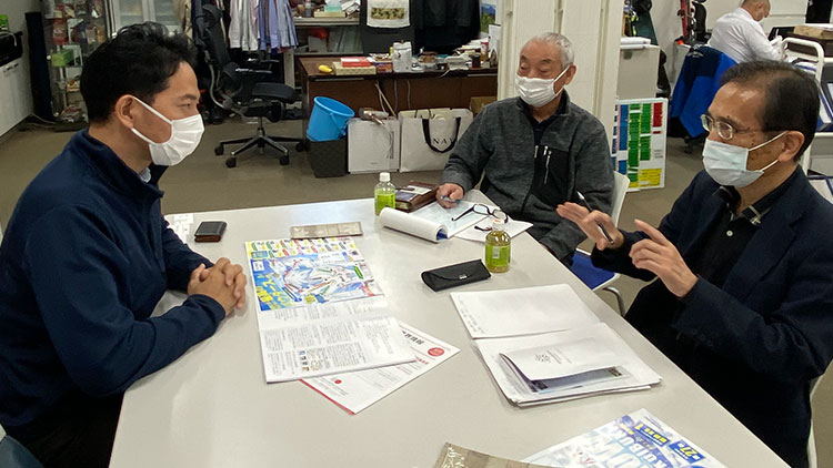 インタビュー風景