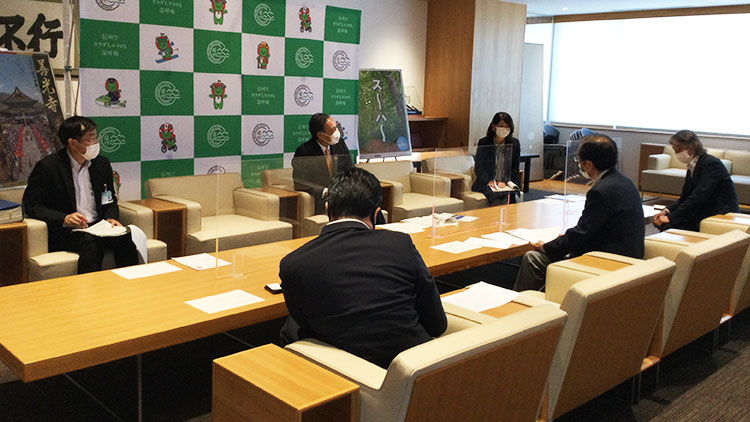 インタビュー風景