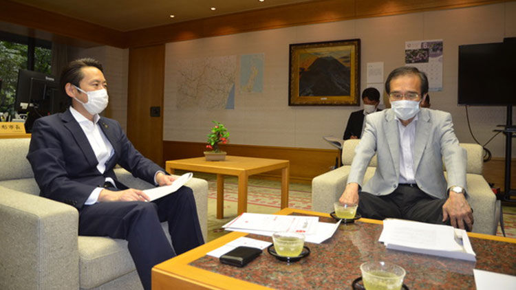 インタビュー風景