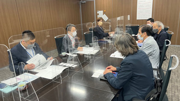 インタビュー風景